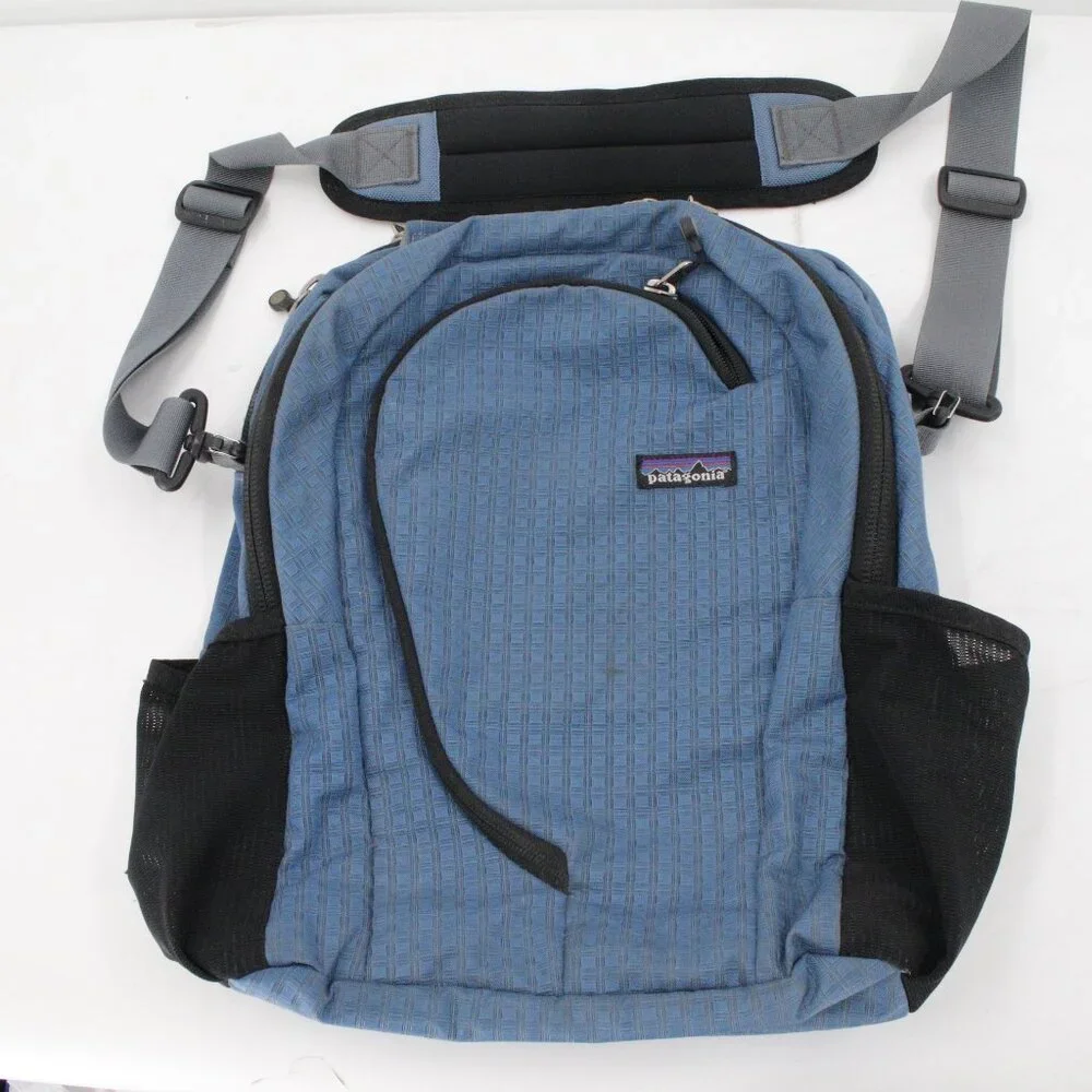 Y2K Patagonia light wire tote style shoulder Laptop bag Backpack Messenger blue